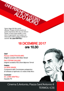 Chi e perché ha ucciso Aldo Moro - Cinema S. Antonio Termoli - 18/12/2017